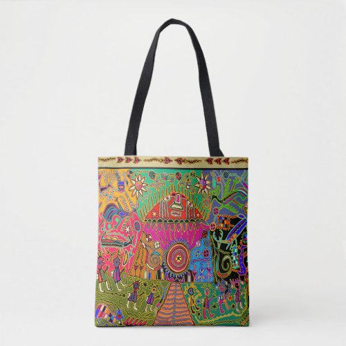 Mystical Kuna Shaman Peyote Dreams - Tote Bag