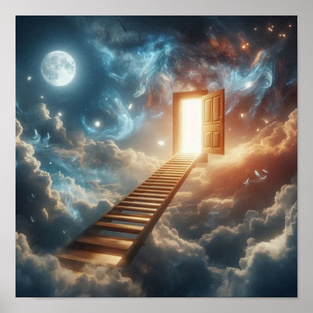 Mystical Ladder to Celestial Gateway Poster (Front)