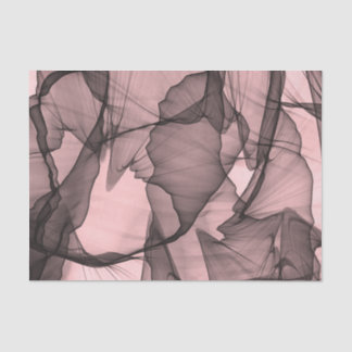 Mystical Layer of Chiffon Scarves Black N Pink Tissue Paper