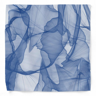 Mystical Layer of Chiffon Scarves Blue Bandana