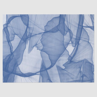 Mystical Layer of Chiffon Scarves Blue Tissue Paper