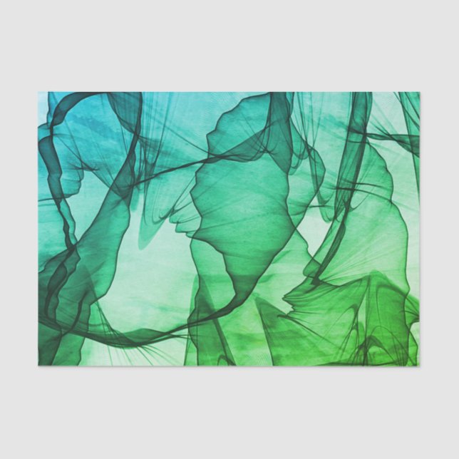 Mystical Layer of Green Tissue Paper (Front)