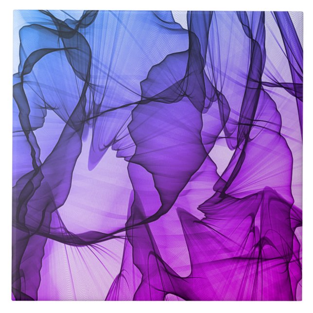 Mystical Layer of Plum Ceramic Tile (Front)