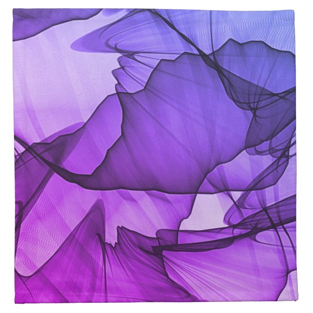 Mystical Layer of Plum Cloth Napkin (Front)