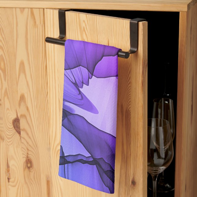 Mystical Layer of Plum Kitchen Towel (Thirds Fold)