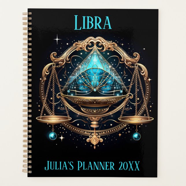 Mystical Libra Zodiac Artwork  Planner (Front)