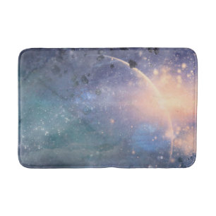 Mystical Lights Universe Celestial Dreamy Sparkle Bath Mat
