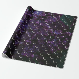 Mystical Lilac Crescent Moon Wrapping Paper