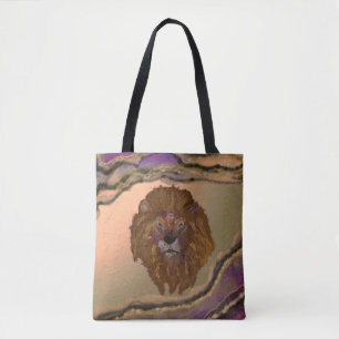 Mystical lion tote bag