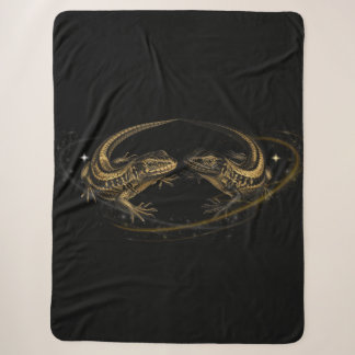 Mystical Lizards blanket