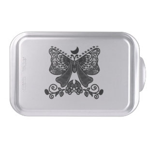 Mystical Luna Moth Celestial Gothic Insect Art Cake Pan