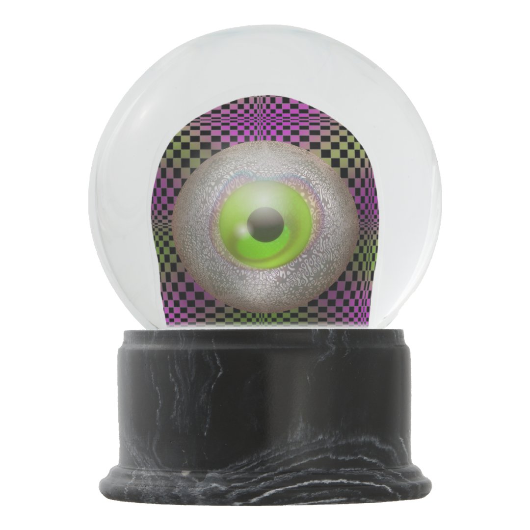 Mystical Magic AllSeeing Eye Snow Globe Zazzle
