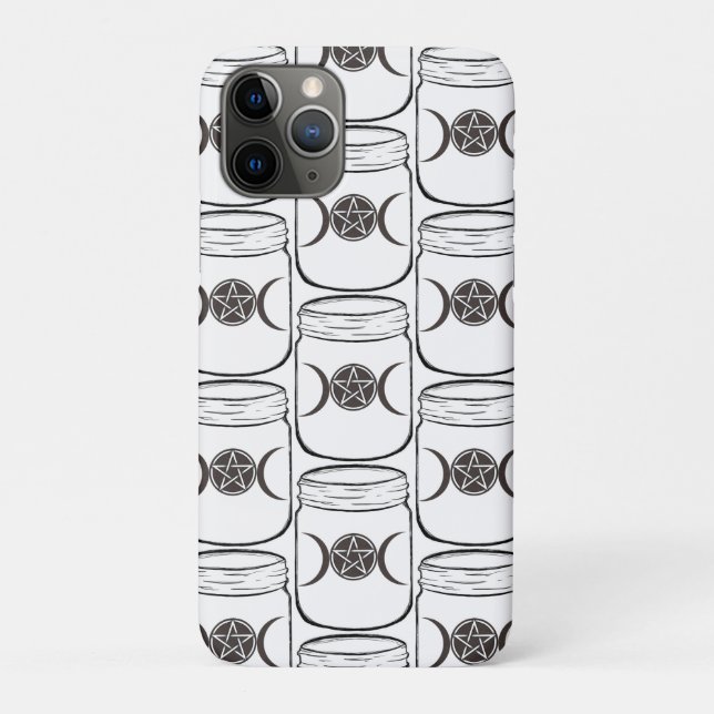 Mystical Magic Moons Mason Jar Case-Mate iPhone Case (Back)