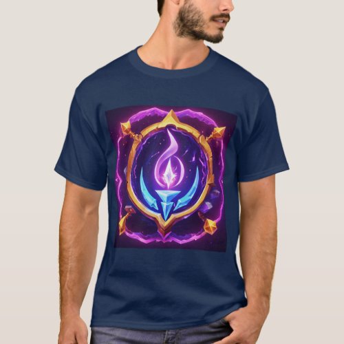Mystical Magic Spell Printed Basic  T_Shirt