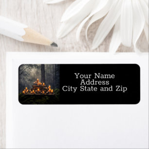 Mystical Magical Candles Forest Return Address Label