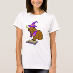 Mystical &amp; Magical Capybara Wizard T-shirt at Zazzle
