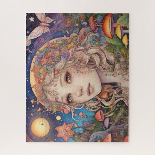 Mystical Magical Fantasy Girl  Jigsaw Puzzle (Vertical)