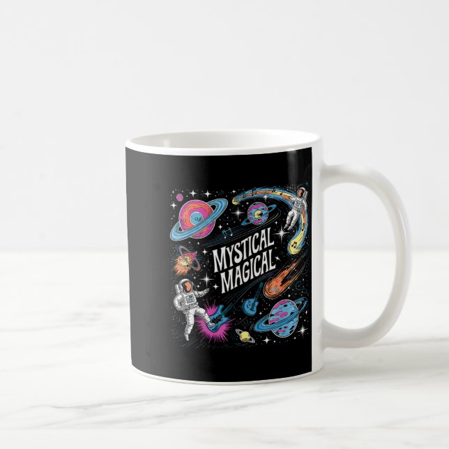 Mystical Magical Retro Aesthetic Space Gift Men Wo Coffee Mug (Right)