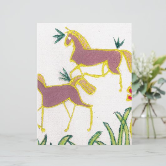 Mystical Majesty: Twin Unicorns in Shimmering Hues (Standing Front)