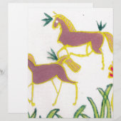 Mystical Majesty: Twin Unicorns in Shimmering Hues (Front/Back)