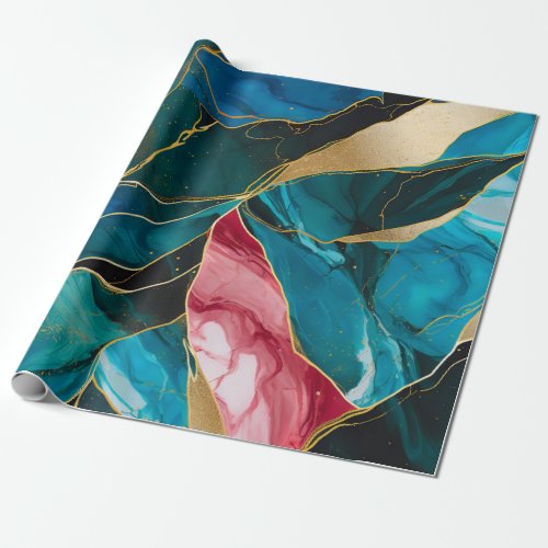 Mystical Marble Fusion Wrapping Paper