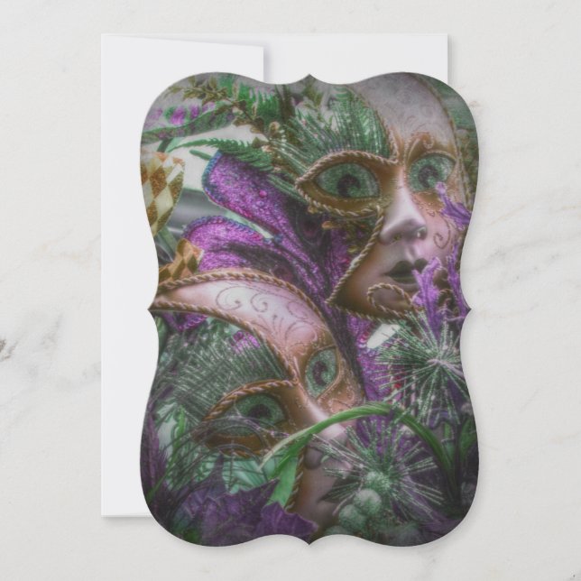 Mystical Masquerade Ball Invitation (Front)