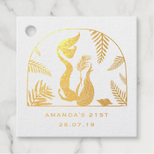 Mystical Mermaid Foil Favor Tags