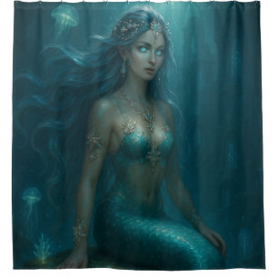 Mystical Mermaid Shower Curtain