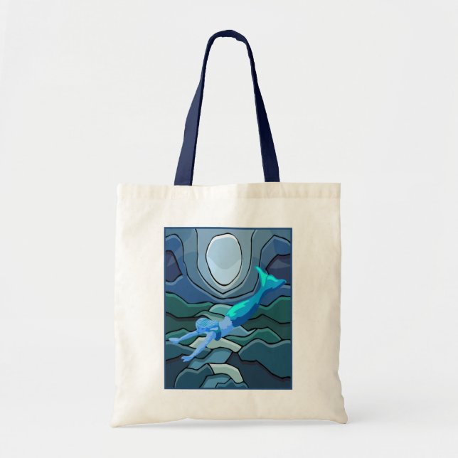 Mystical Mermaid Tote Bag (Front)