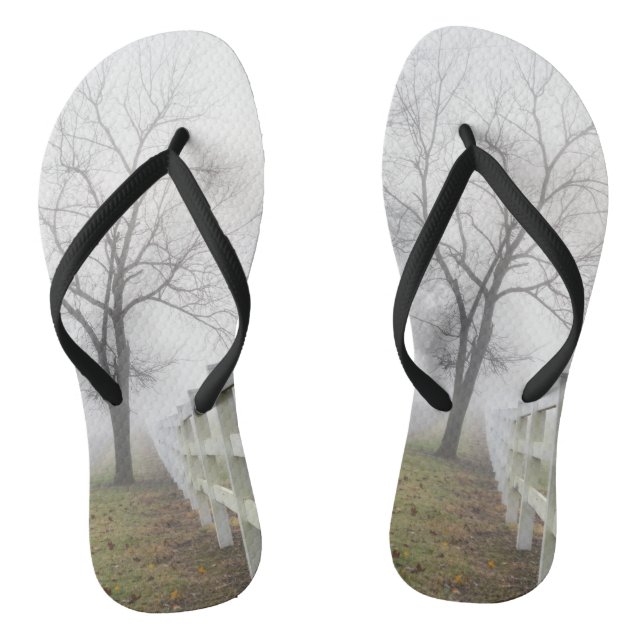 Mystical Misty Morning Flip Flops (Footbed)