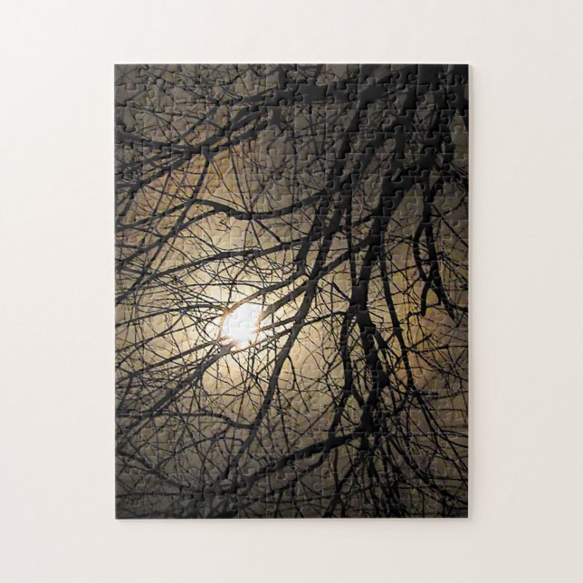 Mystical Moon and Tree Branches Puzzle (Vertical)