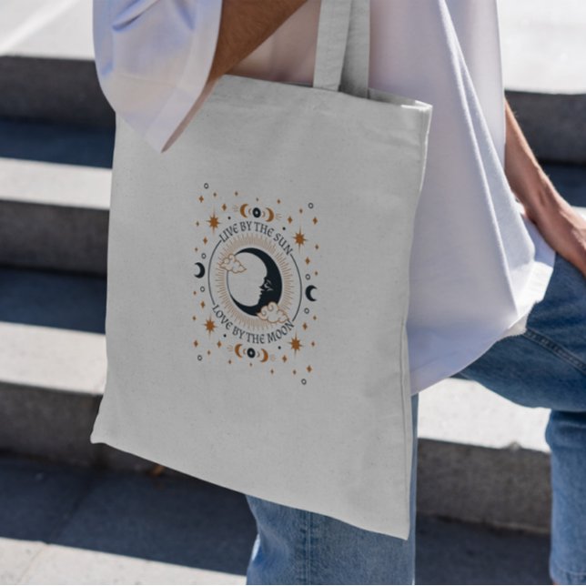 Mystical Moon Quote Tote Bag (Creator Uploaded)