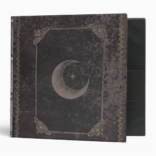 Mystical Moon & Stars Grimoire Book of Shadows 3 Ring Binder
