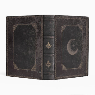 Mystical Moon & Stars Grimoire Book of Shadows Mini Binder