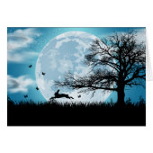 Mystical Moon with Rabbit Silhouette (Front Horizontal)