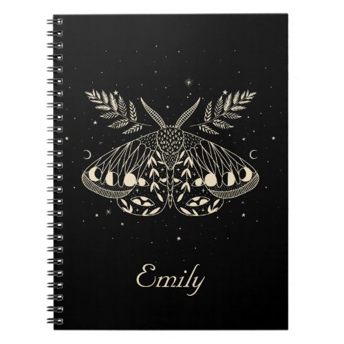 Mystical Moth Celestial Butterfly  Notebook
