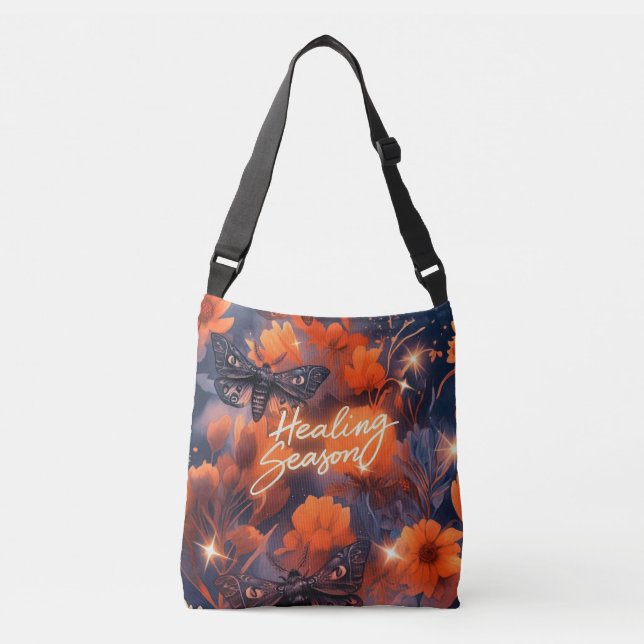Mystical Moth Magic Crossbody Bag (Front)