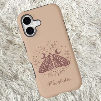 Mystical Moth Moon Botanical Name iPhone 17 Case