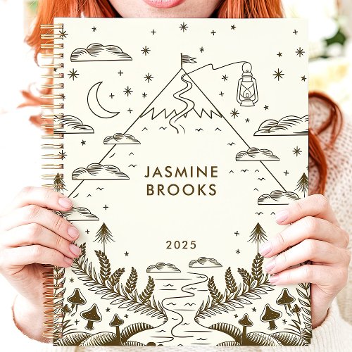 Mystical Mountain Journey 2025 Custom Name Planner