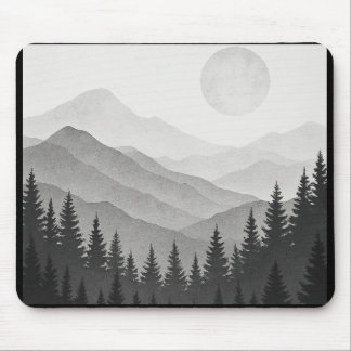 Mystical mountain landscape - Artistic Mauspad Mouse Pad
