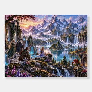 Mystical Mountain Valley Fantasy Adventure Foam Board