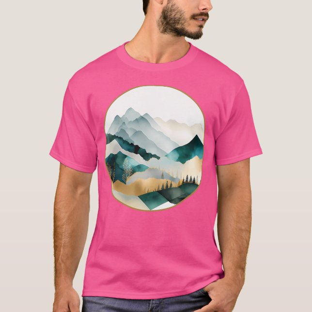 Mystical Mountains Active T-Shirt (Front)
