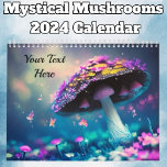 Mystical Mushrooms 2024 Calendar<br><div class="desc">Introducing a calendar like no other - a mystical journey through the forest with our enchanting mushroom calendar. Each month takes you on a journey through a different corner of the forest, showcasing the incredible beauty of the natural world. The graphics of mystical mushrooms in the forest on each page...</div>