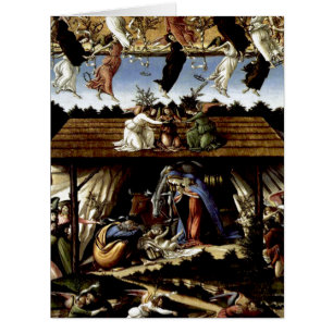 Mystical Nativity: Oil Painting by Botticelli Cards