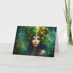 Mystical Nature Goddess Greeting Cards