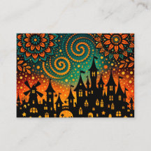 Mystical Night Castle Silhouette