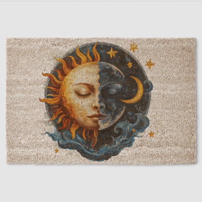 Mystical Night & Day Fiber Doormat (Front)