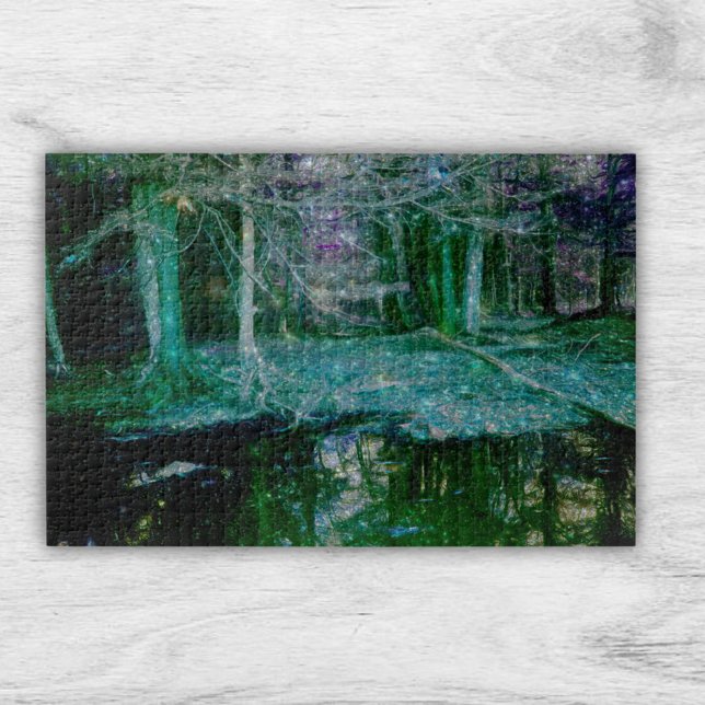 Mystical Night Fantasy Forest Jigsaw Puzzle (Creator Uploaded)