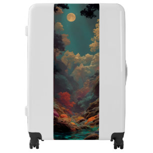 Mystical Night Sky & Colorful Clouds Luggage