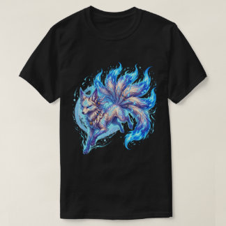 Mystical Nine Tailed Fox Fantasy Spirit Anime Artw T-Shirt